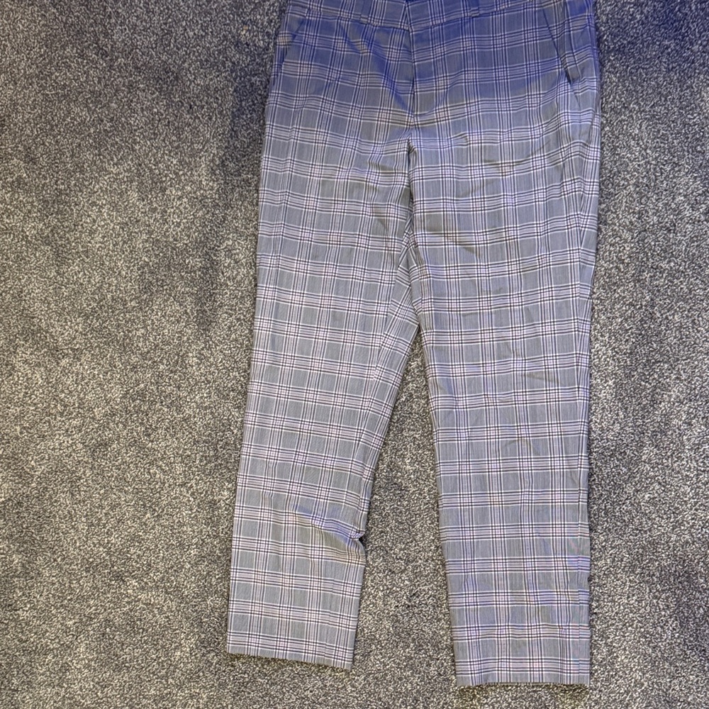 Men's Gray Plaid Pants